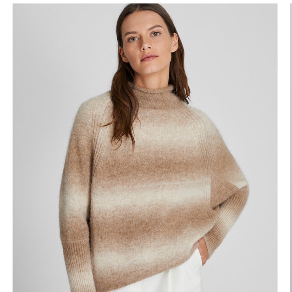 Club Monaco Alpaca Ombré Mock Neck Sweater